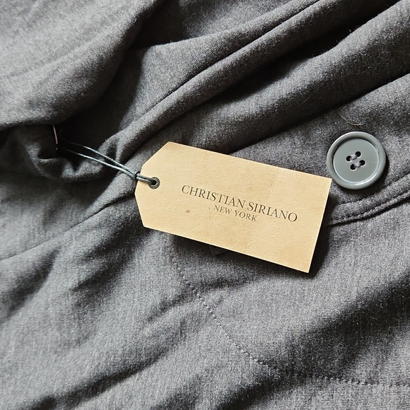 Christian Siriano Ponte A Line Charcoal Jacket - Picture 13 of 15